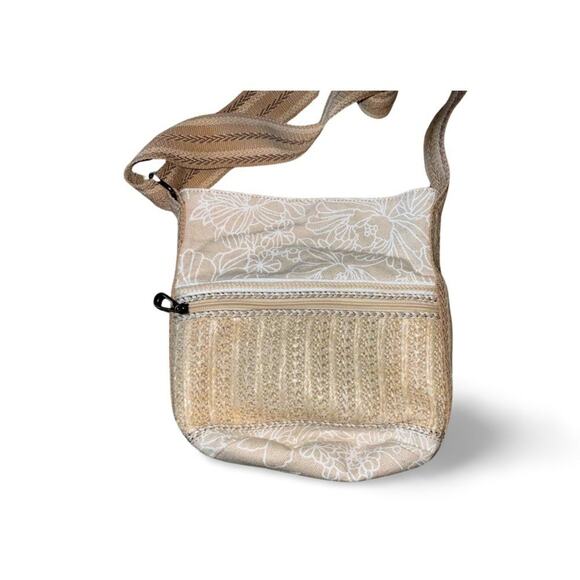 NWOT Sakroot Crossbody Bag Adjustable Strap Vegan Jute Canvas Woven Neutral - Picture 2 of 2